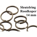 Sleutelring-14mm-Koper